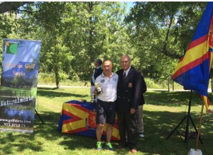 Miguel Angel Gomez con su trofeo de Subcampeón de España